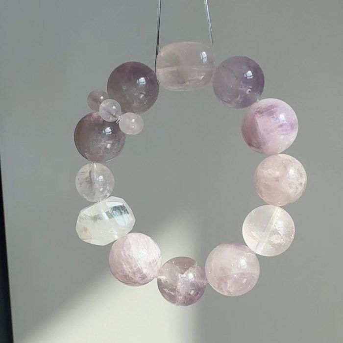 Exclusive Design - Wealth Attraction - Amethyst Peach Blossom Bracelet